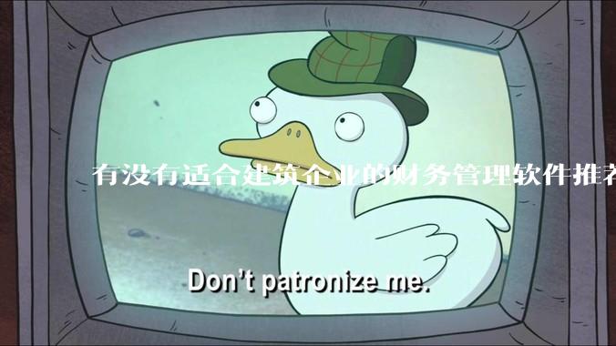 有没有适合建筑企业的财务管理软件推荐?